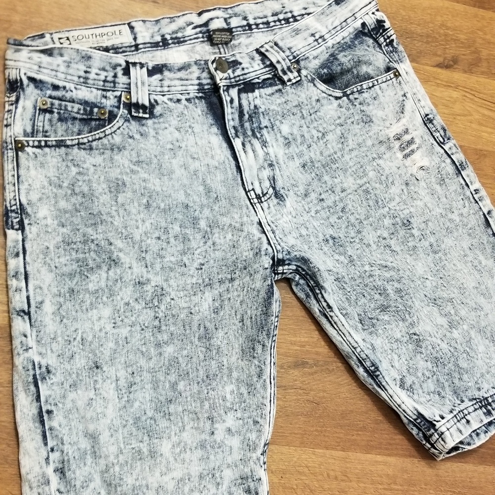 Southpole mens denim shorts size 36